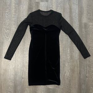 love...ady Black Long Sleeve Dress